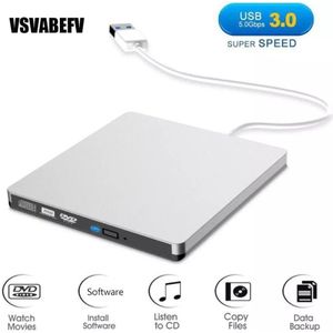 Externe Usb 3.0 Type-C Dvd Brander Schrijver Recorder Dvd Rw Optische Drive Cd/Dvd Rom Draagbare Speler mac Os Windows Xp/7/8/10