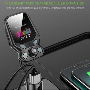 MP3 Speler Snel Opladen 3.0 Usb Charger Lcd Bluetooth Fm-zender Handsfree Auto Elektronische Onderdelen Auto Kit