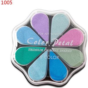 Leuke 8 Kleuren Water Petal Inkt Pad Stempel Diy Vinger Schilderen Craft Kids Student Stationery