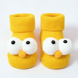 Winter Cartoon Grote Ogen Baby Sokken Vloer Antislip Peuter Baby Voet Sokken