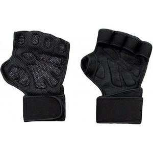Gewichtheffen Handschoenen Met Wrist Wrap Ondersteuning En Duty Silicon Grip Black Power Licht Gewicht Crossfit-Gear Voor Mannen en Vrouwen
