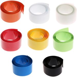2 M Pvc Krimpkous Wrap Kit Voor 18650 18500 Batterij Platte Ronde 18.5 Mm
