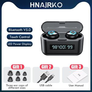 Draadloze Hoofdtelefoon Led Power Display Sport Waterdichte Bluetooth Oortelefoon 2200Mah Tws Headsets Touch Control Oordopjes Voor Telefoon