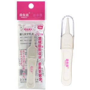 4 Stk/partij Pasgeboren Veilig Zorg Zuigeling Oor Neus Navel Plastic Pincet Pincet Tang Talheres Infantil Mamadeira Clips Pinza Chupetes