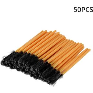 50 Stks/pak Wegwerp Wimper Wenkbrauw Borstels Eenmalige Mascara Applicator Wand Flexibele Wimper Kam Borstels Make-Up Tool 27RC