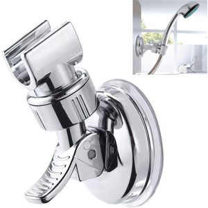 Douchekop Handset Houder Chrome Badkamer Wall Mount Verstelbare Zuig Beugel 122