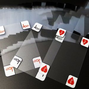 Plastic Speelkaart Transparante Creatieve speelkaarten Waterdichte PVC Poker kaarten sets Family fun Game goocheltrucs tool