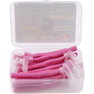 20 Stks/doos Tanden Whitening L Vorm Push-Pull Interdentale Borstel Oral Care Dental Tooth Pick Tand Orthodontische Tandenstoker Tandenborstel