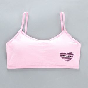 8-16 Jaar Katoen Meisjes Training Beha Adolescente Meisje Sport Bras Tiener Meisje Ondergoed Push Up Tieners Bras met Borst Pad Kleding