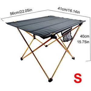 Outdoor Effen Oxford Doek Camping Tafel Draagbare Auto Folding Camping Picknick Tafel Tri-Fold Tafel