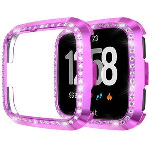 Ultra-Dunne Pc Horloge Case Cover Voor Fitbit Versa Screen Protector Volledige Bescherming Wearable Apparaten Smartwatch Protector