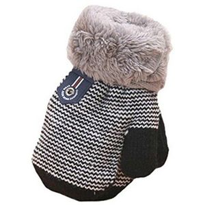 Winter Warm Baby Handschoenen Volledige Vingers Baby Meisjes Jongens Thicken Breien Wanten Touw Verbinding Kids Handschoenen