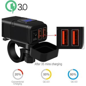 USB C-stekker op 12 V sigarettenaansteker adapter met led-display en