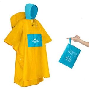 Naturehike Outdoor Volwassen Regenjas Met Rugzak Regenhoes Camping Bergbeklimmen Wandelen Regendicht Winddicht Poncho