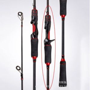 Ultra Light Spinning Staaf Stalen Staaf Carbon Casting Hengel Met Baitcasting Staaf Voor Bas Pike Vissen Karper Hengels zee