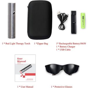 Draagbare Rood Licht En Infrarood Therapie Apparaat Rood Licht Theray 660nm 850nm Flash Licht