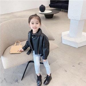 Lawadka - Kids Coat - Leren Jas - Zwart - Meisjes - 2-6 Jaar