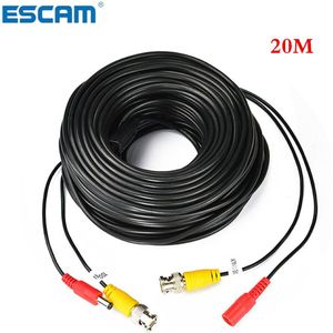 Escam 5M Tot 60M Meter Bnc Video En Adapter Power 12V Dc Geïntegreerde Kabel Voor Analoge Cctv dvr Camera Systeem Kit