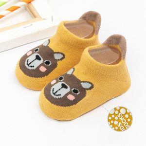 Lente Herfst 0-3Y Baby Boy Meisjes Antislip Sok Cartoon Dieren Print Peuter Kids Floor Sok Met Rubberen Zool Baby boot Sok