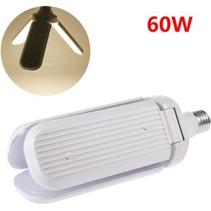 60W E27 LED Lamp SMD2835 Super Heldere Opvouwbare Fan Blade Hoek Verstelbare Plafondlamp Thuis Spaarlampen