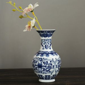 Chinese Home Decoratie Keramische Vaas Kan Worden Opgehangen Op De Muur Blauw En Wit Porselein Vaas Decoratie Wanddecoratie Vaas