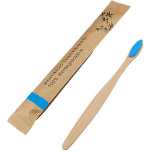 1 Stuks Tandenborstel Eco Vriendelijke Lage Carbon Bamboe Tandenborstel Draagbare Reizen Herbruikbare Volwassen Houten Zachte Tandenborstel Oral Care TSLM2