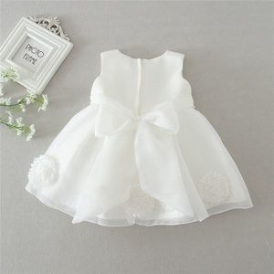 Prinses Kids Baby Meisjes Jurk Kant Bloem Tulle Doopkleedjes Tutu Voor Baby &#39;S 1st Verjaardag Outfits Peuter Doop Cosutme