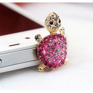 Mooie Schildpad Anti Dust Plug Oortelefoon 3.5mm Jack Oor voor iPhone Samsung Galaxy