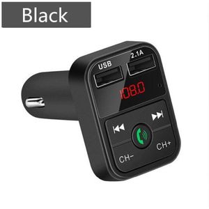 Bluetooth 5.0 Fm-zender Auto Draadloze Adapter Mic Audio Receiver Auto MP3 Speler 2.1A Dual Usb Fast Car Charger Accessoires