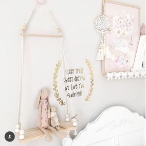 Swing Houten hanger voor baby kids doek kids verjaardag Kinderen 'd dag babykamer leuke decoratie