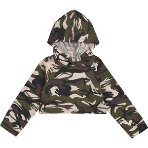 Herfst Winter Kids Baby Meisjes Hoodies Sweatshirts Tops Peuter Camouflage Gedrukt Lange Mouwen Trui Korte Outfits