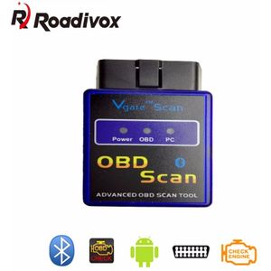 OBD2 Obd 2 Scan Tool Obd Ii Bluetooth Scanner ELM327 Elm 327 Mini Code Reader Voor Car Auto Diagnose Android video Play V1.5