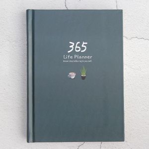 Kawaii Hardcover 365 Dagen Schema Planner Wekelijkse Maandelijkse Journal Hand Boek Kleur Dagelijks Notebook C18 D40