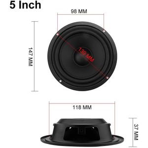 AIYIMA 2Pcs 4 5 6.5 Inch Woofer Audio Luidspreker Passieve Radiator Booster Bass Trillingen Plaat Vibrerende Speaker Accessoires Onderdelen