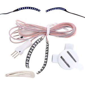 Unisex Led Light Up Waterdicht Valse Wimpers Halloween Creatieve Handgemaakte Ooglid Lichtgevende Wimpers Voor Party Make-Up