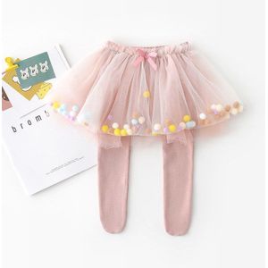 Baby Meisjes Leuke Kleurrijke Bal Mesh Prinses Pantskirt Kinderen Katoenen Rok Met Leggings