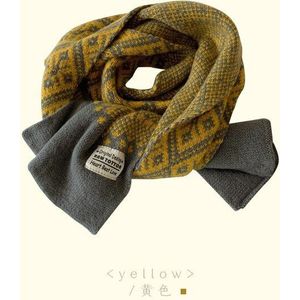 Basic Gebreide Sjaal Gebreide Snood Kleurrijke Plaid Sjaal Speciale Cadeau Voor Kerst Sneeuwvlok Sjaal Nordic Stijl Kinderen Truien