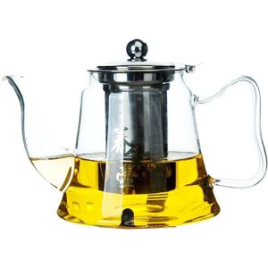 1200ml transparant hittebestendig glas koffie pot Chinese Kung Fu theepot ingebouwde 304 roestvrij staal thee lek fruit sapkan