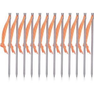 Grenzeloze Voyage 4-12 Stuks Tent Accessoire Titanium Haringen Camping Tent Stakes Draagbare Haringen Ti1555B