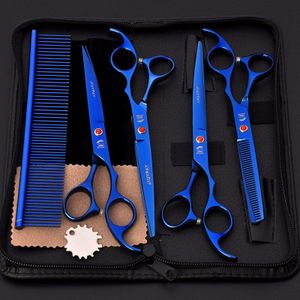 7.0 Inch Set Kleur Pet Grooming Schaar Set Hond Haar Trimmen Dierbenodigdheden Huisdier Schaar Set Scissorss Grooming Tijeras