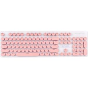 Draadloze Lichtgewicht Retro Punk Toetsenbord En Muis Stil Knop Oplaadbare Draadloze Toetsenbord Met Muis Voor Macbook