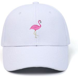 Flamingo Geborduurde Baseball Cap Katoen Vader Hoed Mannen Vrouwen Volwassen Verstelbare Golf Hoed Zon Snapback Cap