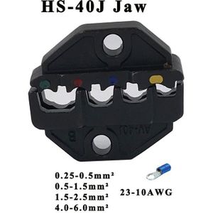 Krimptang HS-40J Voor Plug/Buis/Isolatie/Non Isolerende/Krimpen Cap/Coaxiale Kabel Terminals Kit 230 Mm Klem Gereedschap