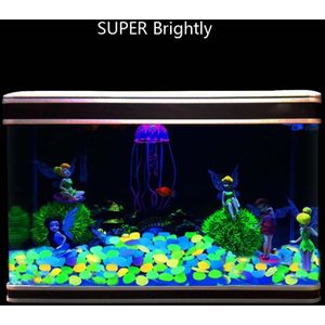 Huis &amp; Tuin Lichtgevende Stenen Park Decor Road Pebble Glow In Dark Outdoor Aquarium Decoratie Rotsen Aquarium H1014W