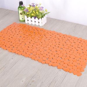 70Cm * 36Cm Cobblestone Badkamer Antislip Vloermat Pvc Badkamer Baden Massage Mat Rechthoekige Douche Imitatie stenen Vloer Mat