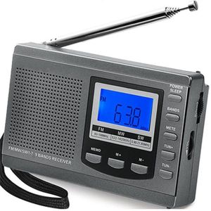 Zeer Gevoelige Fm/Am/Sw Radio Draagbare Timing Schakelaar Wekker Fm Dsp Draadloze Ontvanger Ingebouwde in Speaker Voor Ouderen