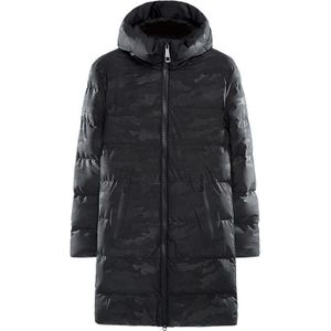 Winter Jas Voor Mannen Lange Zwarte Warme Jas Mannelijke Puffy Jas Heren Hooded Jassen Zwart Rits Winddicht Overjas