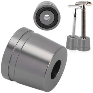 Mannen Scheren Scheermessen Stand Veiligheid Metalen Handleiding Baard Scheerapparaat Houder Base Draagbare Scheren Houder Voor Badkamer Salon Kapper Gereedschappen