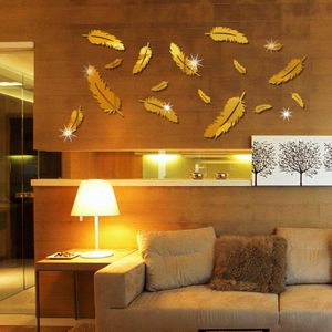 3D Acryl Spiegel Muurstickers Muurdecoraties Achtergrond Decor Voor Thuis Woonkamer Slaapkamer Bank Tv
