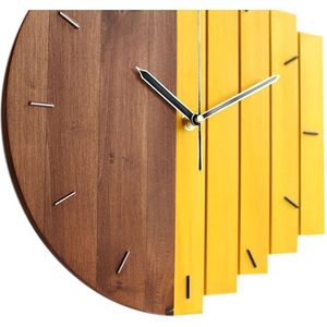 Houten Wandklok Modern Vintage Rustieke Shabby Clock Quiet Art Horloge Woondecoratie